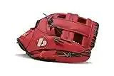 JL-110 Baseball Glove, Outfield, Polyurethane, Size 11" (Right Hand Throw) (RED)