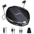 Gueray Portable CD Player HiFi Classic Personal CD Discman with Headphone Anti-Skip Protection LCD Display Walkman 25 Track Programmable Memory CD Player