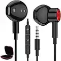 Auriculares In-Ear Magnéticos,Auriculares con Cable de 3.5mm con Micrófono y Control de Volumen Cancelación de Ruido Sonido para OPPO A76 A16 A16K,Samsung A14 A23 S10 A20e A12 A72,Redmi Note 12 11 Pro