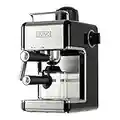 LIVIVO Coffee Maker Machine with Milk Frothing Arm for Cappuccino, Espresso and Filter Ideal for Home and Office (Noir)