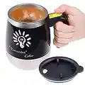 Tazza da Caffè Auto Mescolante - Tazza in Acciaio Inossidabile con Mescolamento Automatico - Mescolare caffè, tè, cioccolato caldo, latte, frullati proteici, brodo - per ufficio, a scuola - 400 ml