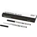 Montblanc 116190 Recharge pour Stylo Bille Montblanc - 2x Mystery Black - Noir - M - Taille Medium