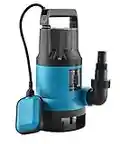 KATSU 400W Portable Submersible Pump for Clean and Dirty Water for Garden Pond, Pools, and Ditches + Float Switch