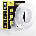 Yeefeoch Double Sided Tape Heavy Duty, Adhesive mounting Picture Hanging Strips Adhesive DIY Nano Tape for Wall Heavy Tape, T002 ，Double Sided Tape Heavy Duty (M, 0.07 in*1.18 in*10 Feet)