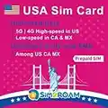 USA Prepaid SIM Card (Use T-Mobile network)|Unlimited 5G/4G Internet Data in USA (Hawaii included)+Unlimited low-speed Data in Canada and Mexico|Unlimited Calls and Texts among US, CA and MX (6 Days)