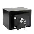 Youyijia Safe 23x17×17cm Safe Box Small Safe Small Safety Box with Accessories and 3 Keys Keys Lock Security Cash Storage Box Home Security Mini Safe for Home Office