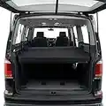 OMAC Faltbar Bett Multiflexboard Kompatibel mit VW T5 T6 Multivan 2003-2023 | Auto Camper Bett Bettverlängerung Ablage Matratze Klappmatratze Flatbar Schwarz ( Multiflexboard)