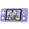 RUIXIAO RG351P Handheld Game Console with 2521 Classic Games , Portable 3.5 Inch 64G TF Memory Card Handheld Retro Video Game, Boys & Girls Favorite Two-Player Game Console(Purple)