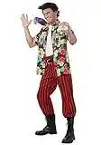 Ace Ventura Costume with Wig Large Brown