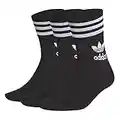 adidas Mid Cut CRW Sck Socks, Unisex Adulto, Black/White, S