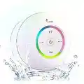 LEICKE Bluetooth Shower Speaker,Wireless Portable Bluetooth Speaker,Dust/Steam/Waterproof Shower Speaker with Suction Cup | Small Portable Wireless Speaker for Bathroom,Beach,Sauna etc