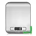 Etekcity Food Kitchen Scale, Digital Grams and Ounces for Weight Loss, Baking, Cooking, Keto and Meal Prep, Small, 304 Stainless Steel