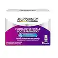 Multicentrum Flora Intestinale Boost Probiotici, Integratore Alimentare di Fermenti Lattici Vivi e Complesso Vitaminico Formulato per il Benessere dell'Intestino, 8 Flaconcini