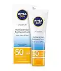 NIVEA SUN Protector solar para la cara (factor de protección solar 50, tubo de 50 ml)