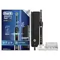 Oral-B Spazzolino Elettrico Ricaricabile Smart 4 4500 Nero CrossAction, 1 Nero. 2 Testine, Custodia da viaggio Premium, 1 Spazzolino