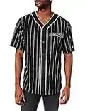 STARTER BLACK LABEL Shirt Starter Baseball Jersey Camisa de Bowling, Negro, M para Hombre