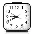 AMIR Analog Alarm Clock, Silent Non Ticking Small Clock, Travel Alarm Clock with Snooze & Light, Ascending Beep Sounds, Battery Operated Loud Alarm Clock for Bedroon, Bedside, Desk (Black)