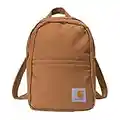 Carhartt Mini Backpack, Everyday Essentials Daypack for Men and Women, Brown