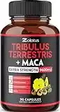 Premium Tribulus Terrestris + Maca, 9600mg Per Capsule, 3 Months Supply, Highest Potency with Ashwagndha, Panax Ginseng, Boost Energy, Mood, Stamina & Performance, for Men & Women