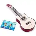 New Classic Toys Instrument débutants Guitare avec Le Livre de Musique-Naturelle, 344