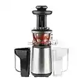 H.Koenig GSX12 Estrattore di Succo a Freddo, 60 giri/min, Frutta e verdura, Spremitura Lenta, Acciaio Inox, BPA Free, 1L, 400W