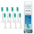 Philips Sonicare Lot de 8 têtes de brosses à dents électriques soniques ProResults Standard, Blanc (modèle HX6014/07)