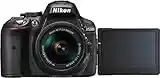 Nikon D5300 Kit con objetivo AF-P 18-55mm VR - Cámara réflex digital de 24.2 Mp (pantalla 3.2", estabilizador óptico, grabación de vídeo Full HD), color negro - [Versión europea]