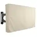 Protector TV Exterior Universal Funda para Televisor de 30" - 32" LCD, LED, ó PLASMA, Resistente al Agua, Protector de Pantalla, Compatible con Soportes de Mesa y Pared - Beige 32