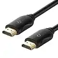 Rankie HDMI Cable, High-Speed HDTV Cable, Supports Ethernetm, 3D, 4K and Audio Return, 1.8 m, Black