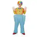 Fun Shack Mens Clown Costume, Clown Outfits for Men, Clown Fancy Dress, Circus Costume Men, Adult Clown Costume X-Large