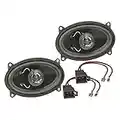 tomzz Audio 4057-010 Lautsprecher Einbau-Set kompatibel mit VW Golf 1 2 Polo Passat Skoda Fabia Octavia Seat Ibiza Heckbereich 95x155 4x6