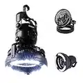Odoland Portable LED Camping Lantern with Ceiling Fan - Hurricane Emergency