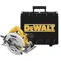 DeWalt 1.600 W Handkreissäge (max. Schnitttiefe 67 mm, für Ablängarbeiten oder Quer- und Neigungschnitte, inkl. umfangreichem Zubehör und Transportkoffer), DWE575K