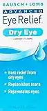 Advanced Eye Relief Eye Drops by Bausch & Lomb, for Dry Eyes & Redness Relief, 30 mL