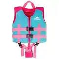 Sundwsports Gilet de Natation pour Filles Bébé Enfant Veste Flottante Gilet de Flottabilité Maillot Flottant, Rose, 1-3 ans (S)