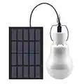 GreeSuit Bombilla de LED Solar Portatil Lampara solares ampoule alimentée par énergie projecteur lampe à portative avec panneau solaire pour randonnée extérieure camping tente éclairage de pêche