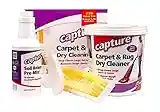 Capture Carpet Total Care Kit 250 - Home Couch and Upholstery, Car Rug, Dogs & Cats Pet Carpet Cleaner Solution - Strength Odor Eliminator, Stains Spot Remover, Non Liquid & No Harsh Chemical