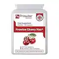 Cherry Max + 2100 mg de cereza Montmorency agregada con cereza negra I 90 cápsulas veganas de alta resistencia que fabrica en el Reino Unido por Prowise Healthcare