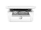 HP LaserJet M140we 7MD72E, Stampante Multifunzione Laser A4, Monocromatica, Stampa Fronte e Retro Manuale in b/n, 20 ppm, Wi-Fi, HP Smart, 6 Mesi di Piano Toner Instant Ink incluso con HP+, Bianca