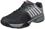 K-Swiss Express Light 2 HB, Zapatos de Tenis Hombre, Jet Black Steel Gray Spicy Orange, 46 EU