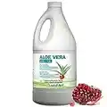 Pure Aloe Vera Juice Pomegranate 1.5L - Cold-Processed – from Organic Fresh Leaves – for Intestinal Issues – Made In Canada