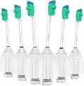 BrightDeal Cabezales de repuesto compatibles con Philips Sonicare Cepillo de dientes serie E Elite Essence Advance CleanCare Xtreme HX7022/66 (paquete de 6)