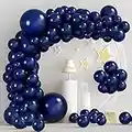 TUPARKA 102 Pcs Navy Blue Balloons Garland Arch Kit Matte Navy Blue Balloon Different Sizes 5 10 12 18 Inch Dark Blue Party Balloons for Birthday Bride Baby Shower Wedding Party Decorations