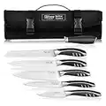 Slitzer Germany 7-Piece Chef's Knife Set, Ergonomically Designed, Professional Grade Chef Knives, Great addition to any kitchen