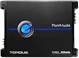 Planet Audio TR3000.1D Torque 3000 Watt, 1 Ohm Stable Class D Monoblock Car Amplifier with Remote Subwoofer Control