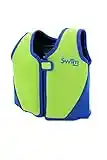 SwimMad Child's Swimming Jacket 18-30Kg 3-6 Years (Green/Blue) - 8 Removable Floats