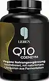 Coenzym Q10 hochdosiert | 4-Monatsvorrat | 120 Kapseln vegan | 180 mg Tagesdosis | Premium Q10 aus pflanzlicher Fermentation | laborgeprüft | Ubiquinon hoch-bioverfügbar | made in D. | bio | pur