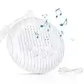 URAQT Macchina Rumore Bianca, Generatore di Rumore Bianco con 10 Suoni Rilassanti e Funzione di Temporizzazione, Rumore Bianco per Dormire, USB Ricaricabile Portatile Macchina Rumori Bianchi Neonati