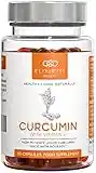 Elixirvit Liquid Curcumin with Vitamin D – 185x More Bioavailable Than Typical Turmeric/Curcumin Supplements – Advanced Turmeric Extract with NovaSOL – 60 High Strength Capsules