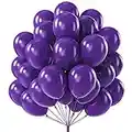 PartyWoo Purple Balloons, 50 pcs 12 Inch Royal Purple Balloons, Latex Balloons for Balloon Garland Arch as Party Decorations, Birthday Decorations, Wedding Decorations, Baby Shower Decorations